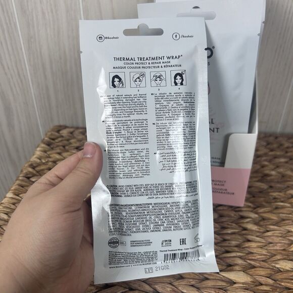 NEW ikoo Infusions Thermal Treatment Wrap Color Protect & Repair Mask, 15 ct - Picture 8 of 10